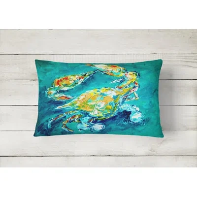 Caroline's Treasures Coastal Crab Indoor/outdoor Throw Pillow