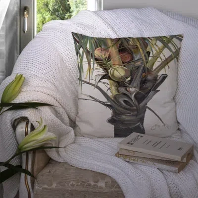 Caroline's Treasures Coconut Tree Top Indoor/outdoor Throw Pillow