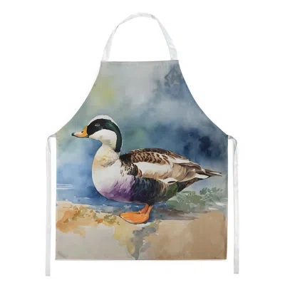 Caroline's Treasures Common Eider Duck Apron In Multicolor