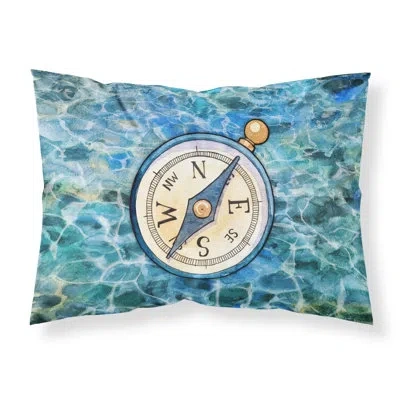 Caroline's Treasures Compass Pillowcase In Blue