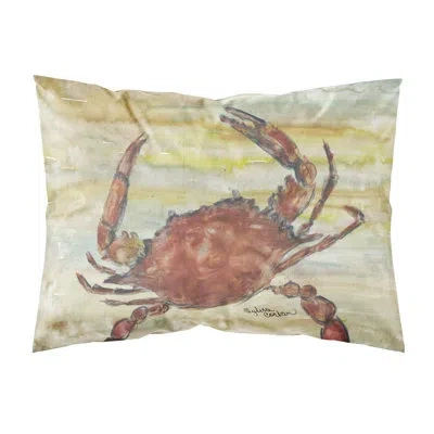 Caroline's Treasures Cooked Crab Sky Pillowcase In Brown