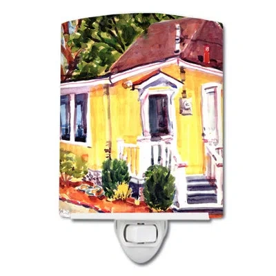Caroline's Treasures Cottage At The Beach Ceramic Night Light In Multicolor;multicolor