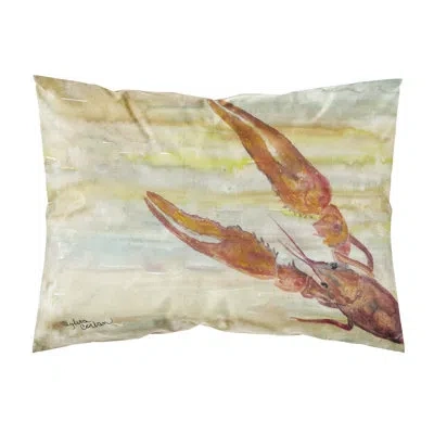 Caroline's Treasures Crawfish Sky Pillowcase In Brown;yellow