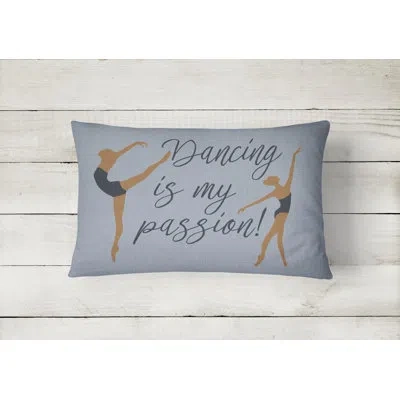 Caroline's Treasures Dancing Is My Passion Lumbar Pillow