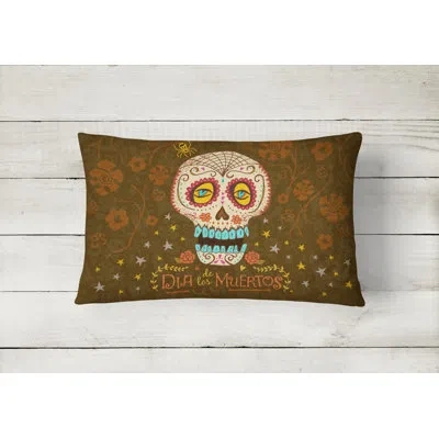 Caroline's Treasures Day Of The Dead Indoor / Outdoor Lumbar Pillow