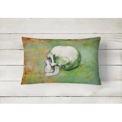 Caroline's Treasures Day Of The Dead Skull Lumbar Pillow