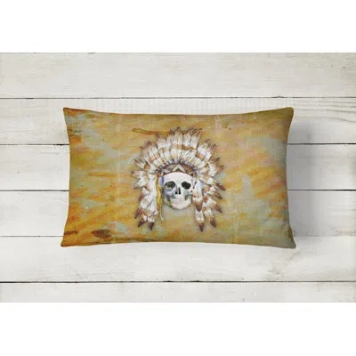 Caroline's Treasures Day Of The Dead Skull Lumbar Pillow