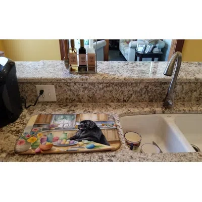 Caroline's Treasures Decorating Easter Newfoundland Dish Drying Mat In Natural