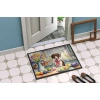 Caroline's Treasures Decorating Easter Pointer Doormat In Multicolor