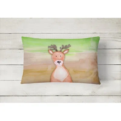Caroline's Treasures Deer Watercolor Lumbar Pillow