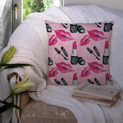 Caroline's Treasures Diva Lipstick Outdoor Throw Pillow