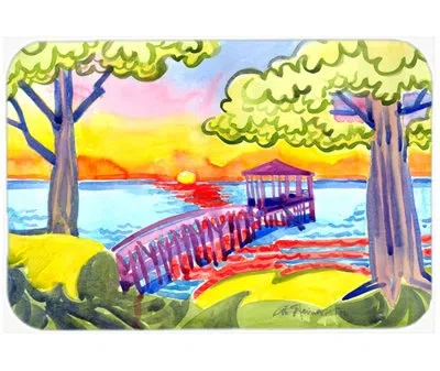 Caroline's Treasures Dock At The Pier Glass Cutting Board