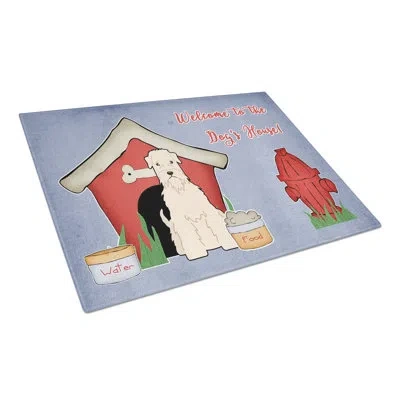 Caroline's Treasures Dog House Glass Soft Coated Wheaten Terrier Cutting Board