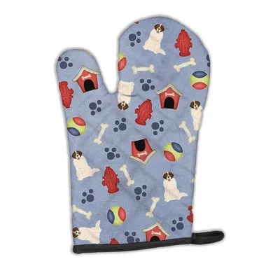 Caroline's Treasures Dog House Moscow Watchdog Oven Mitt In Purple
