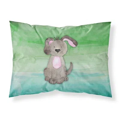 Caroline's Treasures Dog Pillowcase In Green