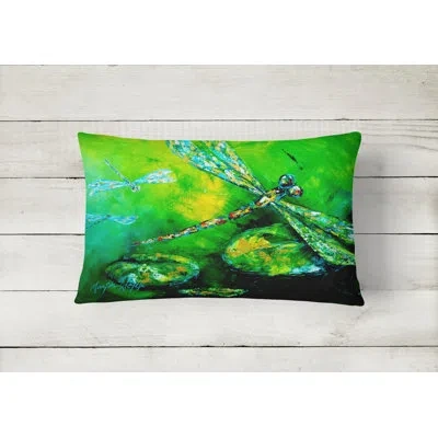 Caroline's Treasures Dragonfly Summer Flies Indoor/outdoor Throw Pillow