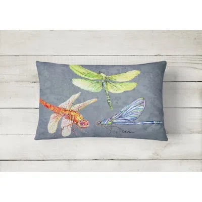 Caroline's Treasures Dragonfly Times Three Indoor/outdoor Throw Pillow