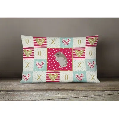 Caroline's Treasures Dwarf Hamster Love Outdoor Rectangular Cushion With Filling