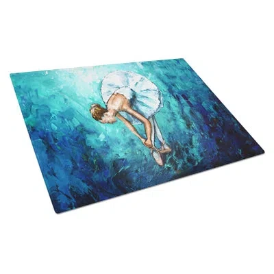 Caroline's Treasures Early Practice Ballet Glass Cutting Board
