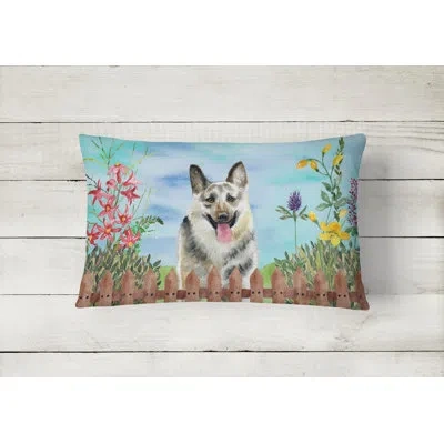 Caroline's Treasures East-european Shepherd Spring Indoor/outdoor Throw Pillow