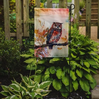 Caroline's Treasures Elf Owl Garden Flag_dac3220