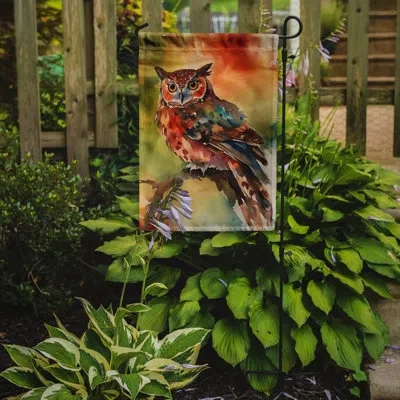 Caroline's Treasures Elf Owl Garden Flag_dac3221