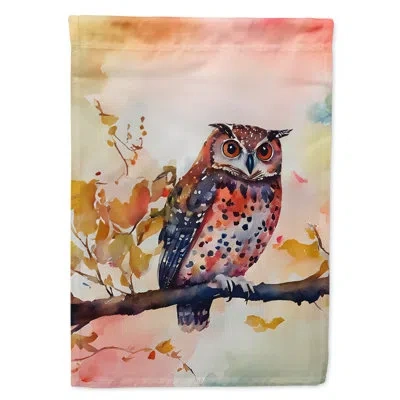 Caroline's Treasures Elf Owl House Flag_dac3220