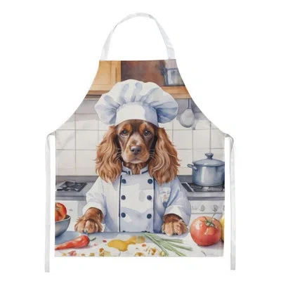 Caroline's Treasures English Cocker Spaniel The Chef Apron In Multicolor