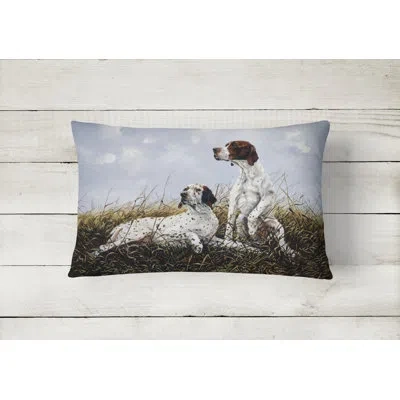 Caroline's Treasures English Pointer By Michael Herring Fabric Indoor/outdoor Throw Pillow