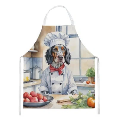 Caroline's Treasures English Setter The Chef Apron In Multicolor