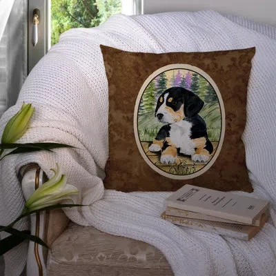 Caroline's Treasures Entlebucher Mountain Dog Indoor/outdoor Throw Pillow