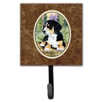 Caroline's Treasures Entlebucher Mountain Dog Leash Holder And Key Hook In Brown