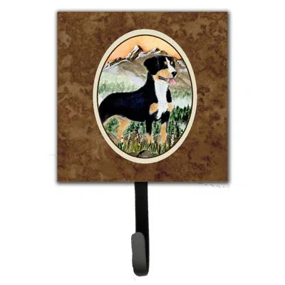 Caroline's Treasures Entlebucher Mountain Dog Leash Holder And Wall Hook In Brown