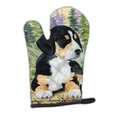 Caroline's Treasures Entlebucher Mountain Dog Oven Mitt In Brown;green