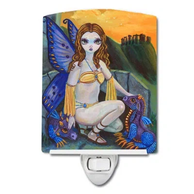 Caroline's Treasures Fairy Foundlings Ceramic Night Light In Multicolor;multicolor