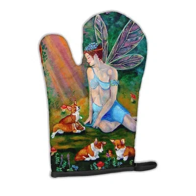 Caroline's Treasures Fairy In The Woods With Her Oven Mitt In Brown;green