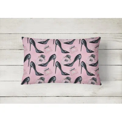 Caroline's Treasures Fashion Diva Shoes And Perfume Indoor/outdoor Throw Pillow