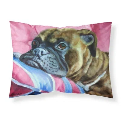 Caroline's Treasures Fawn Boxer Pillowcase In Pink