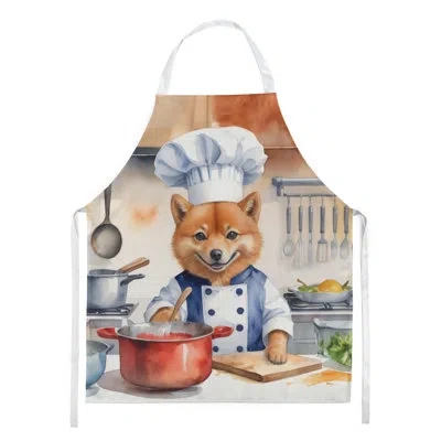 Caroline's Treasures Finnish Spitz The Chef Apron In Multicolor