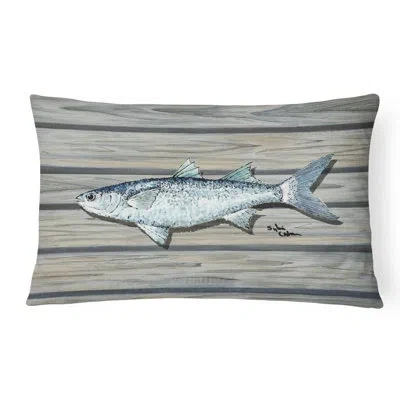 Caroline's Treasures Fish Mullet Indoor/outdoor Throw Pillow