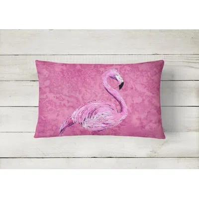 Caroline's Treasures Flamingo Contemporary Indoor/outdoor Throw Pillow