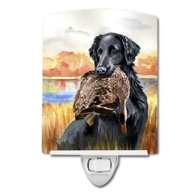 Caroline's Treasures Flat Coated Retriever Ceramic Night Light In Multicolor;multicolor