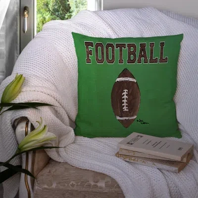 Caroline's Treasures Football Outdoor Square Pillow Cover And Insert