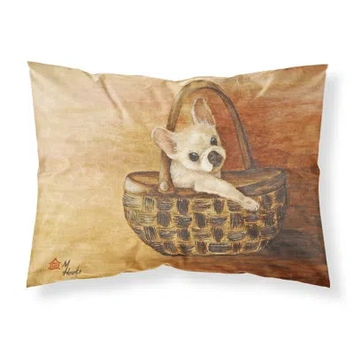 Caroline's Treasures French Bulldog Take Me Too Pillowcase In Brown