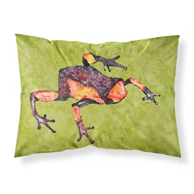 Caroline's Treasures Frog Pillowcase In Green
