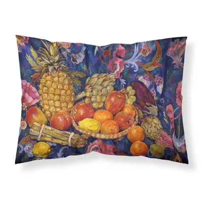 Caroline's Treasures Fruit And Vegetables Pillowcase In Multicolor