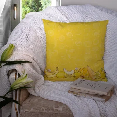 Caroline's Treasures Fruits And Vegetables Indoor/outdoor Throw Pillow