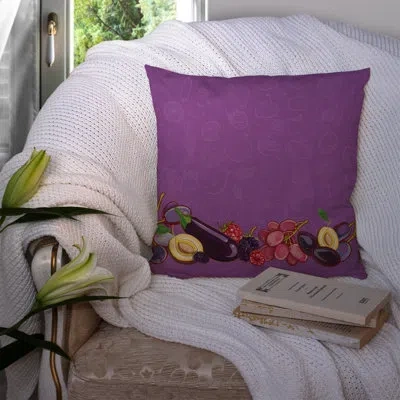 Caroline's Treasures Fruits And Vegetables Indoor/outdoor Throw Pillow