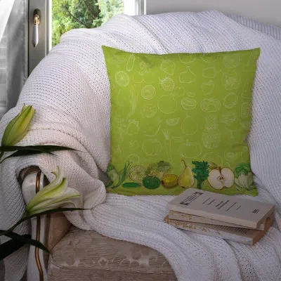 Caroline's Treasures Fruits And Vegetables Indoor/outdoor Throw Pillow