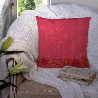 Caroline's Treasures Fruits And Vegetables Indoor/outdoor Throw Pillow